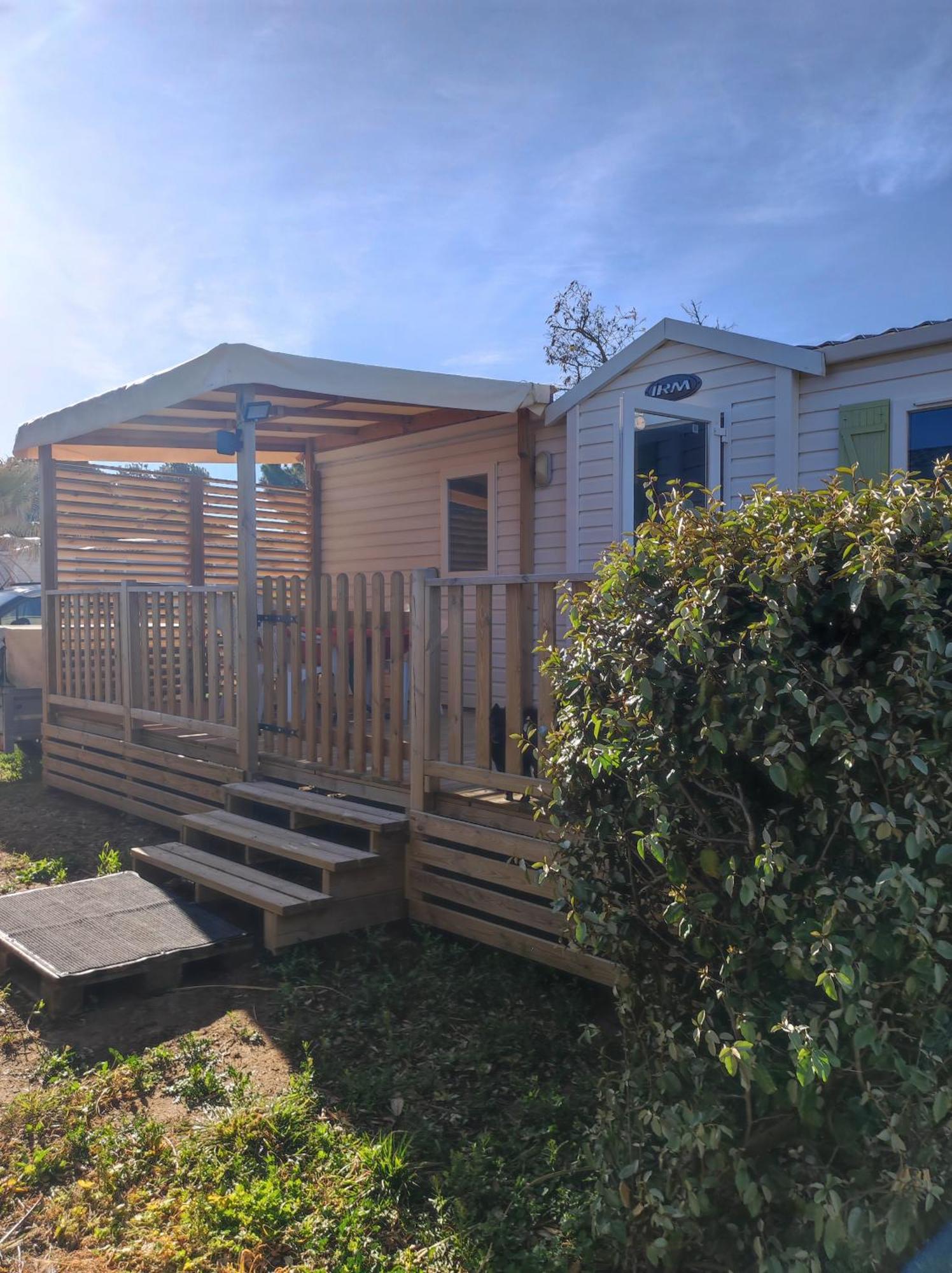 Mobil Home Lucky Climatise Camping Novela Port La Nouvelle Экстерьер фото